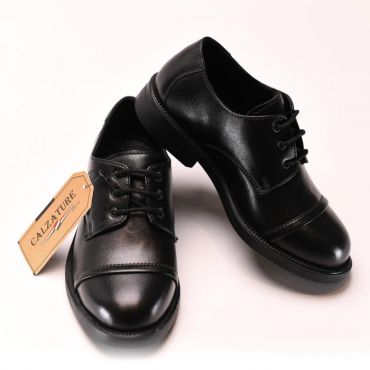  CAL010 - BOYS BLACK FORMAL LACE-UP