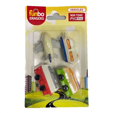 BB Funbo 3D Eraser in Blister Pack-Vehicle