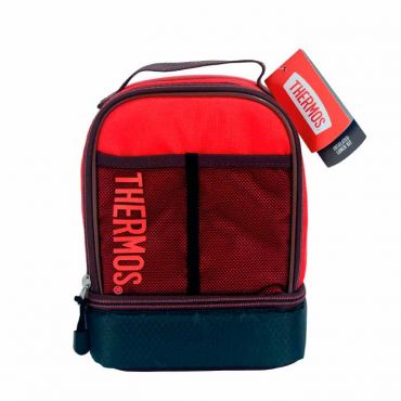 Thermos-Sport Mesh Dual Lunch kit - Maroon/red