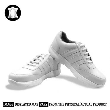 UX LEATHER WHITE OVETT LACEUP SPORTS